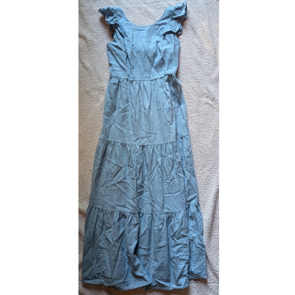 MSK ruffle detail dress